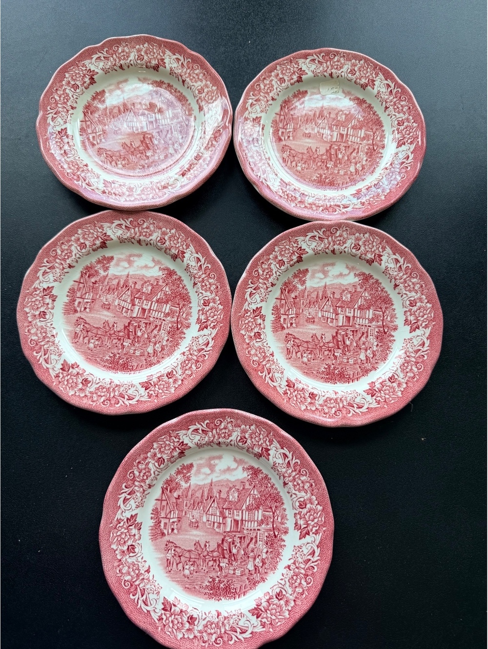 5 Vintage J&G Meakin Stratford Stage 7” Plates Royal Staffordshire England